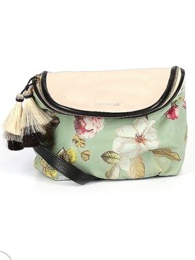 Kempton & Co English Garden mini windborne Floral Mint Crossbody Bag with Tassel